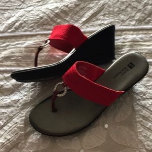 Red sandals